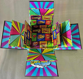 (Black/Pop Art) Box Surprise with Magic: Butterfly Explosion Box!